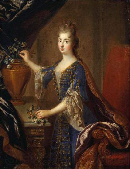 Francois de Troy Portrait of Marie Anne de Bourbon Norge oil painting art